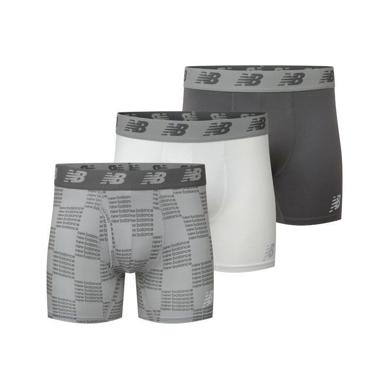Mens Premium 6 Inch Boxer Brief with Fly 3 Pack