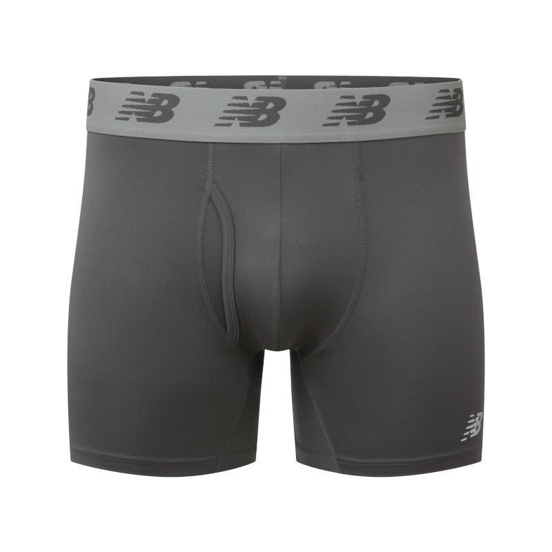Mens Premium 6 Inch Boxer Brief with Fly 3 Pack